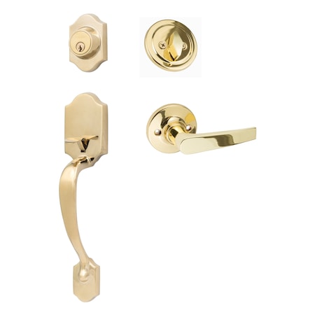 Sure-Loc Hardware Sure-Loc Hardware Coral Handleset, Cedar Handleset Trim, Polished Chrome CR507-CD 3